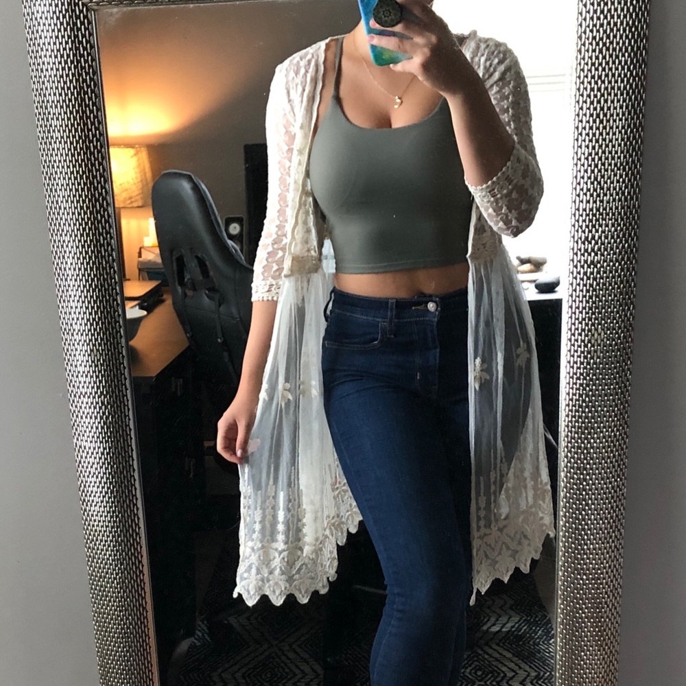 Boho Lacey Duster/cover up